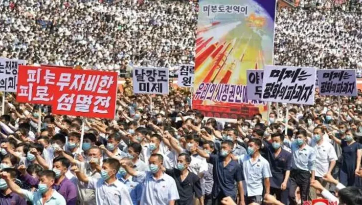Kuzey Koreliler’den ABD karşıtı gösteri