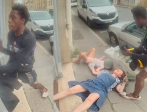Fransa’daki Afrikalının vahşi saldırı görüntüleri şok etti