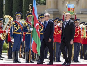 Cumhurbaşkanı Erdoğan ikinci durağı Azerbaycan’da