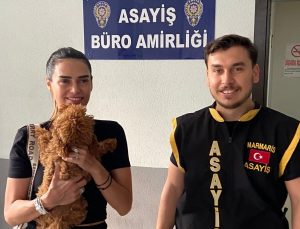 İsrailli turistin kaybolan köpeği polislerce bulunup sahibine teslim edildi