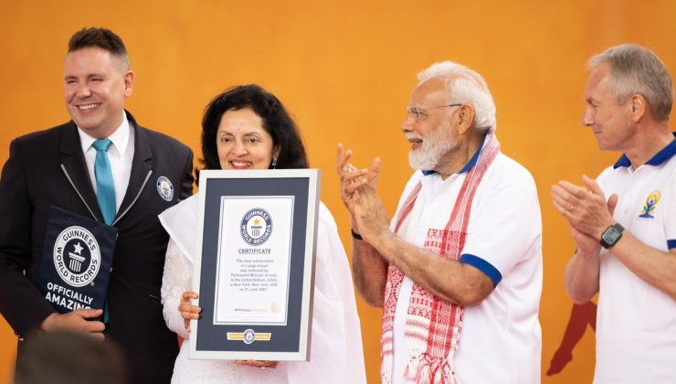Hindistan Başbakanı Birleşmiş Milletler’de yoga seansına liderlik etti