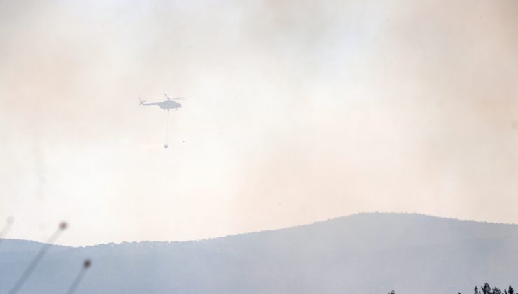 Manisa’da orman yangını, bir mahalle tahliye edildi