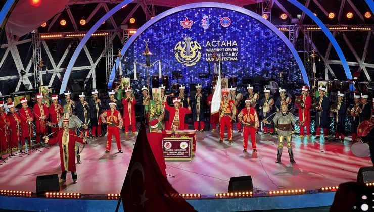 Kazakistan’da ilk kez düzenlenen “Uluslararası Askeri Bandoların Festivali” başladı