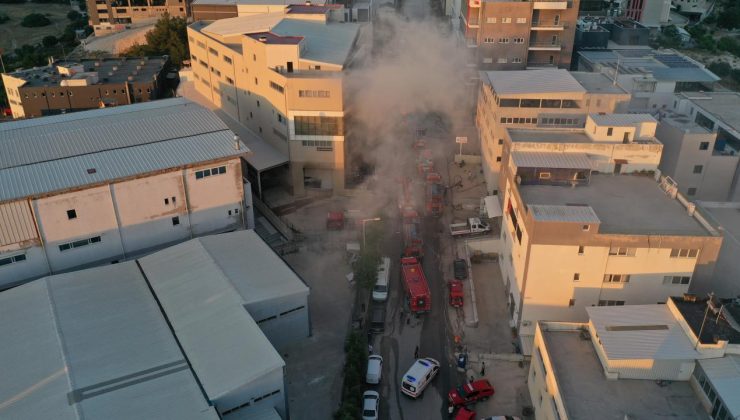 İzmir’de tekstil atölyesinde yangın