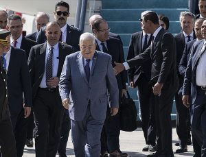 Filistin Yönetimi lideri Abbas, Ankara’ya geldi