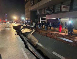 Johannesburg’da yolları yaran gizemli patlama