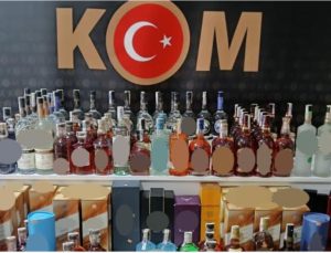 Bir evde 113 litre kaçak içki ele geçirildi