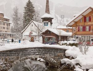 İsviçre’de kar yağdı
