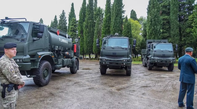 Türkiye’nin gönderdiği askeri araçlar Karadağ’da