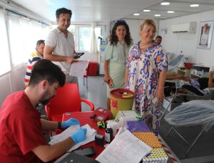 Bodrum’da kan bağışı etkinliği düzenlendi