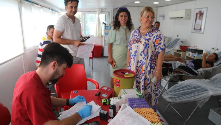 Bodrum’da kan bağışı etkinliği düzenlendi
