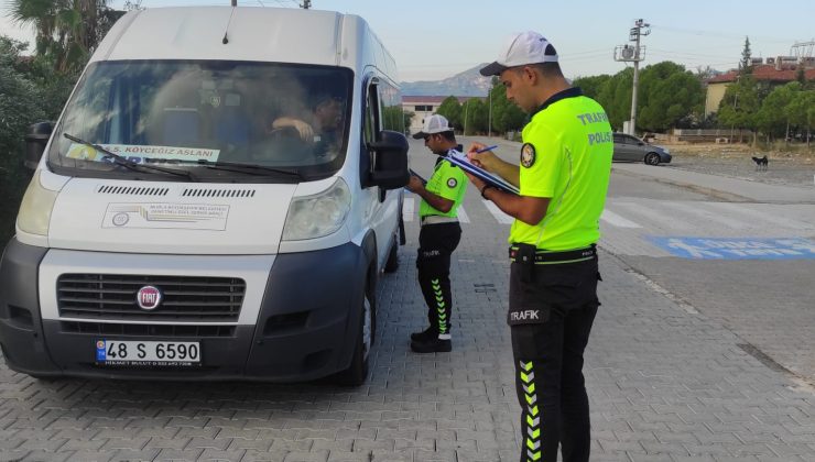 Muğla’daki denetimlerde 41 okul servis aracı trafikten men edildi