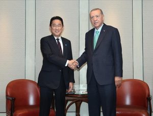 Cumhurbaşkanı Erdoğan, Japonya Başbakanı Kişida Fumio’yu kabul etti