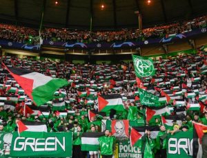 Celtic taraftarı Filistin’e desteğini sürdürüyor