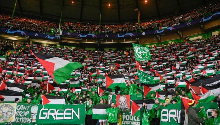 Celtic taraftarı Filistin’e desteğini sürdürüyor