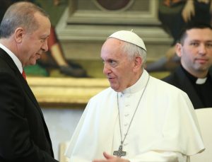 Cumhurbaşkanı Erdoğan, Papa Fransuva ile Filistin’i görüştü
