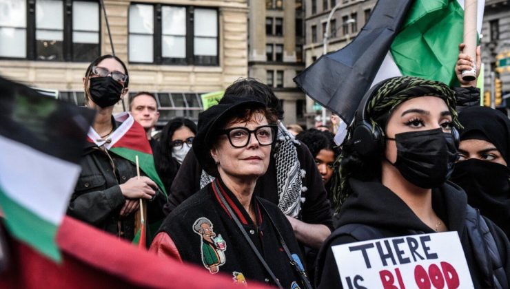 Filistin’e destek mesajı veren Susan Sarandon’a skandal hareket
