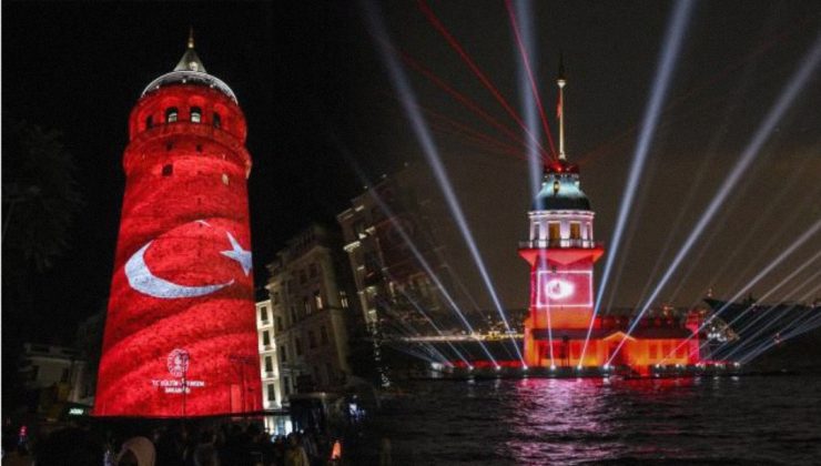 Galata ve Kız Kulesi’nde ışık gösterileri 10 Kasım’a kadar sürecek