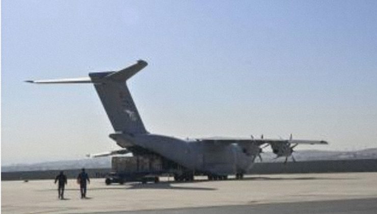Gazze’ye yardım taşıyan uçak Kayseri’den havalandı