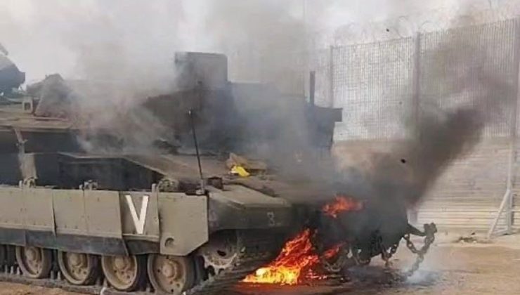 Hamas, İsrail ordusuna ait tankları imha etti