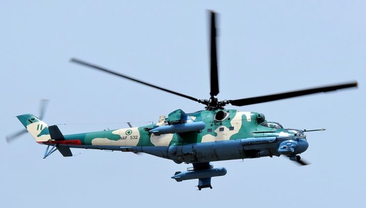 Nijerya’da Hava Kuvvetlerine ait helikopter düştü