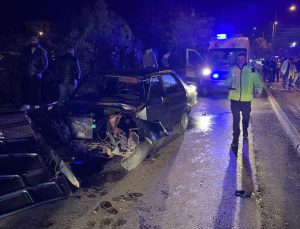 Aydın’da iki otomobil çarpıştı: 11 yaralı