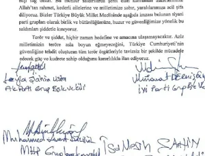 Şehitler için ortak bildiriye CHP ve DEM imza atmadı
