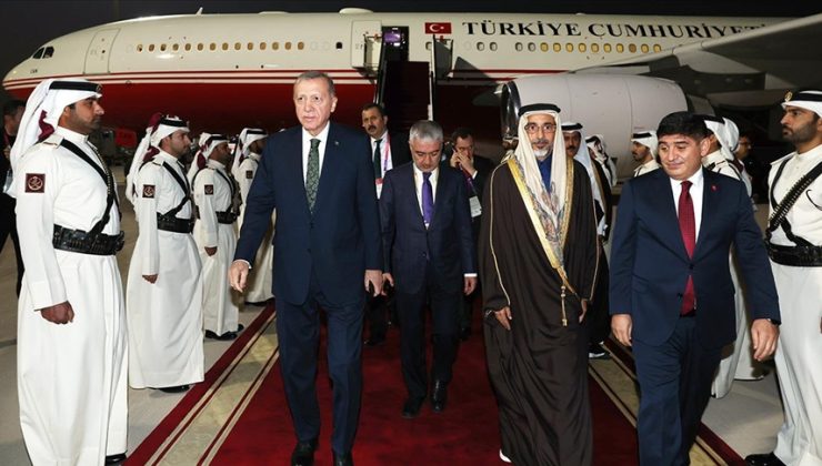 Cumhurbaşkanı Erdoğan, Katar’a gitti