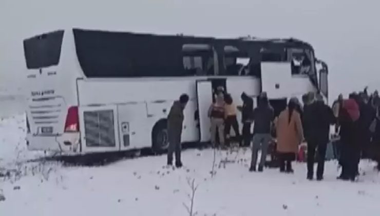 Kars’ta can pazarı, otobüs kazasında ölü ve yaralılar var