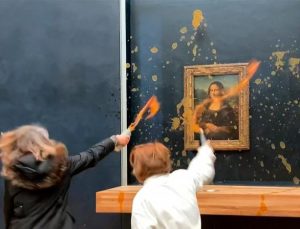 Mona Lisa’ya çorbalı saldırı