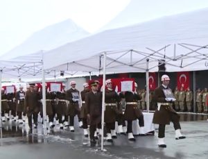 Şehit 9 asker için Şırnak’ta tören yapıldı