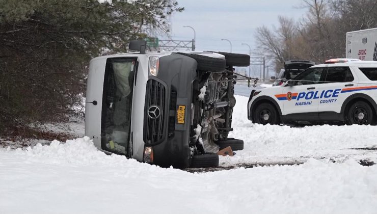 Long Island’da kış fırtınası: 250’den fazla kaza bildirildi