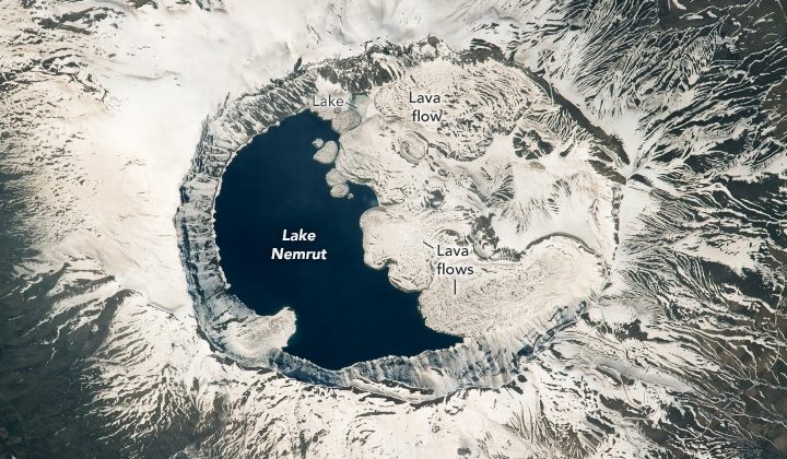 NASA astronotları Nemrut Krater Gölü’nü fotoğrafladı