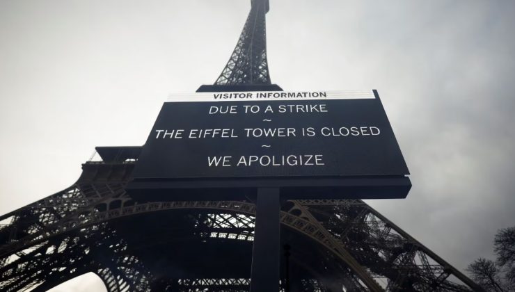 Eyfel Kulesi ziyarete kapatıldı