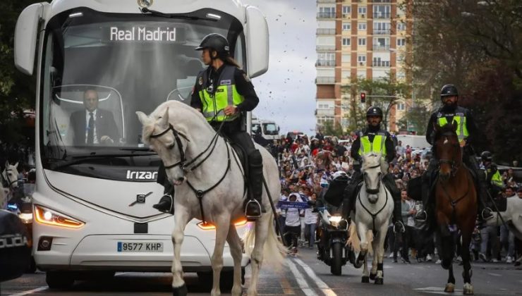 Real Madrid’in takım otobüsü kaza yaptı