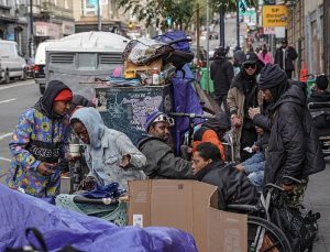 San Francisco sokakları, evsizlerin mekanı oldu