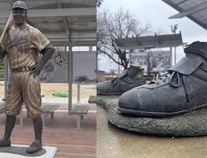 Ünlü beyzbol oyuncusu Jackie Robinson’un heykeli çalındı!