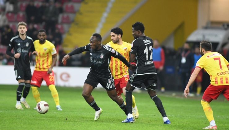 Kayserispor ile Beşiktaş golsüz maçta puanları paylaştı