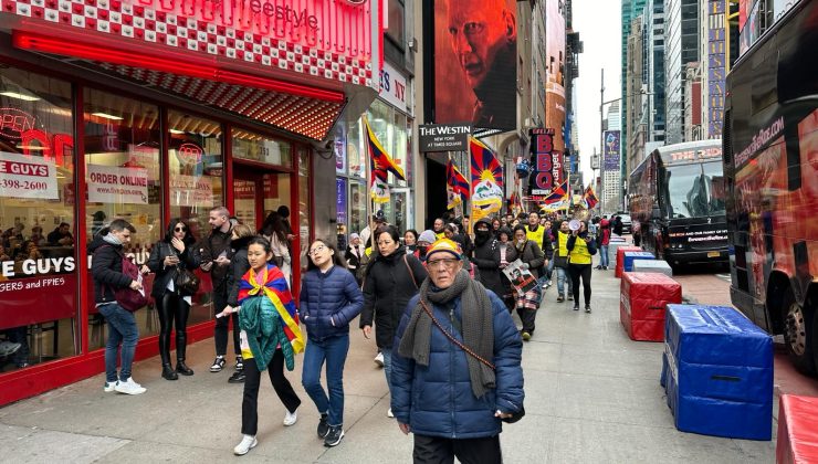 Manhattan’da Tibet protestosu: 42. Cadde’de Çin’in ilhakına karşı büyük gösteri
