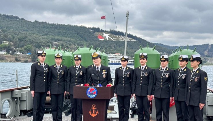 Türkiye’nin ilk kadın amirali TCG Nusret ile seyir yaptı