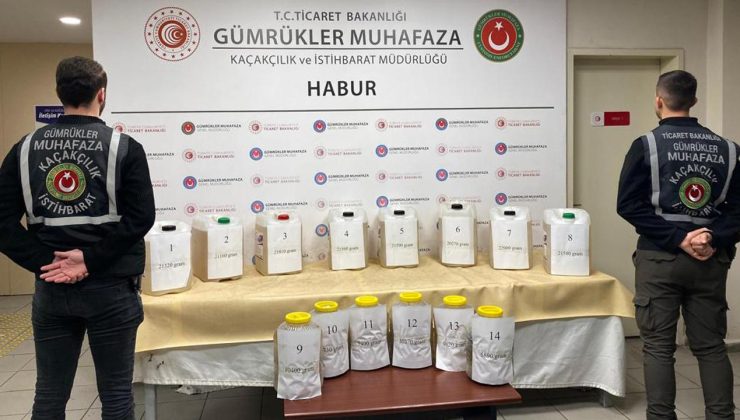 Habur Gümrük Kapısı’nda 850 kilogram uyuşturucu ele geçirildi