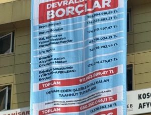 CHP’li başkandan borç tablosu