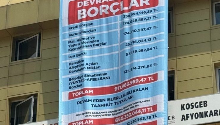 CHP’li başkandan borç tablosu