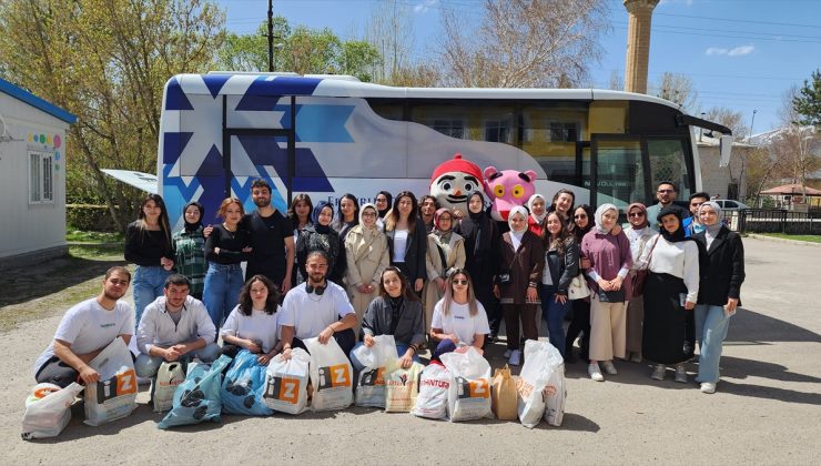 Erzurum’da üniversite öğrencileri her 23 Nisan’da bir okula kütüphane kuracak