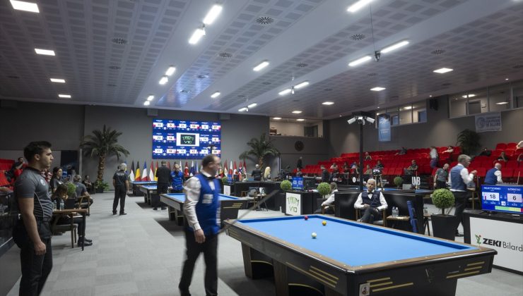 3 Bant Bilardo Erkekler Milli Takımlar Avrupa Şampiyonası Ankara’da başladı