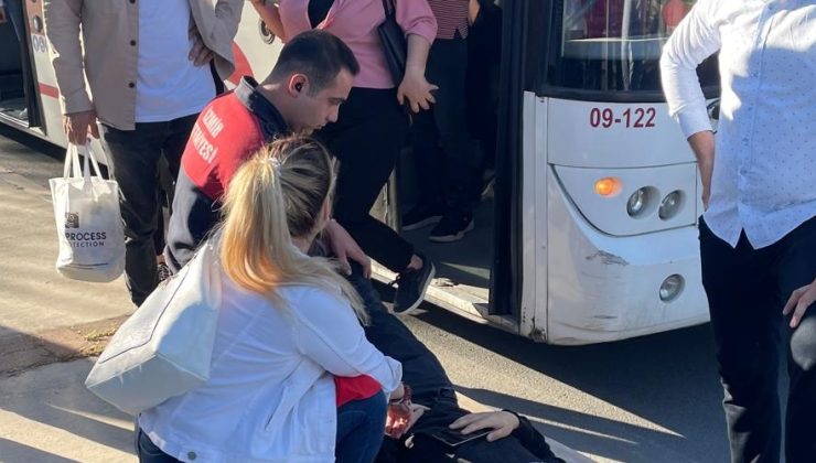 Belediye otobüsünde fenalaşan genç hastaneye kaldırıldı