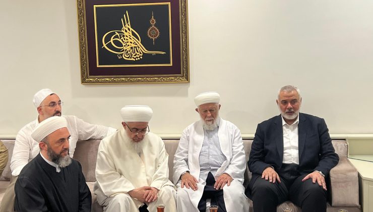 Hamas lideri Haniye’den İsmailağa Cemaati’ne taziye ziyareti