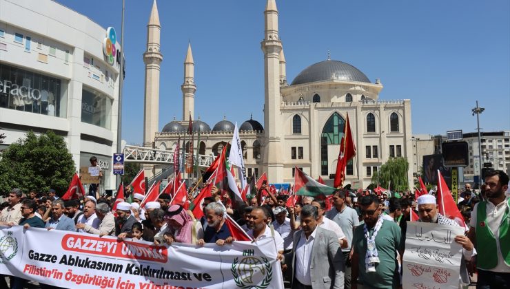 Şanlıurfa’da “Gazze’yi Unutma” yürüyüşü