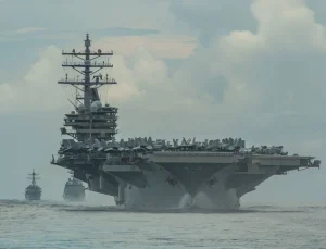 ABD’nin uçak gemisi USS Ronald Reagan 9 yıl sonra ayrıldı