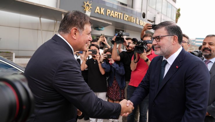 İzmir Büyükşehir Belediye Başkanı Tugay’dan, AK Parti İl Başkanı Saygılı’ya ziyaret